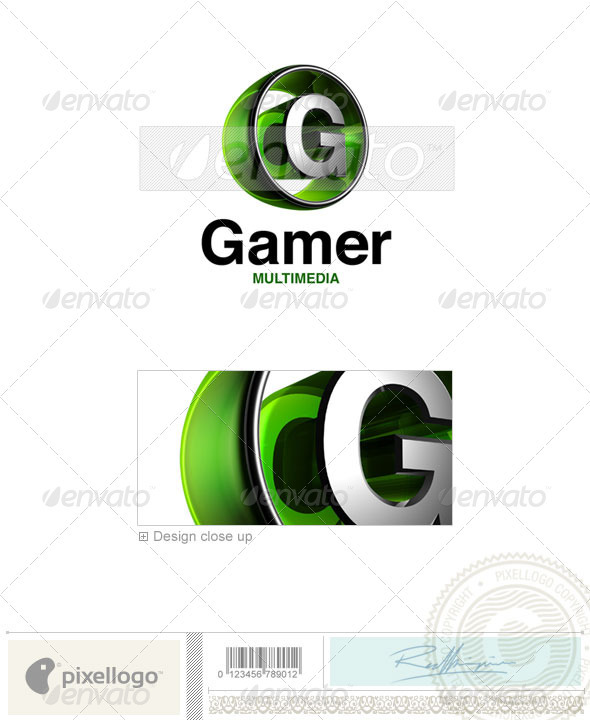GraphicRiver G Logo 3D-438-G 496637 GraphicRiver G Logo 3D-438-G 496637