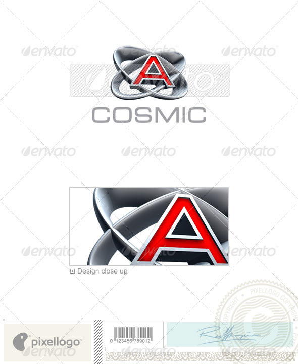 GraphicRiver A Logo 3D-348-A 496816 GraphicRiver A Logo 3D-348-A 496816