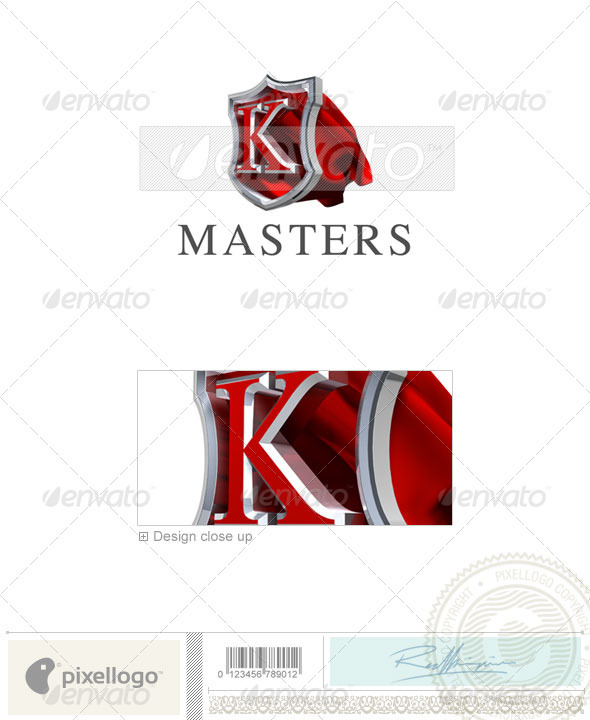 GraphicRiver K Logo 3D-259-K 496906 GraphicRiver K Logo 3D-259-K 496906