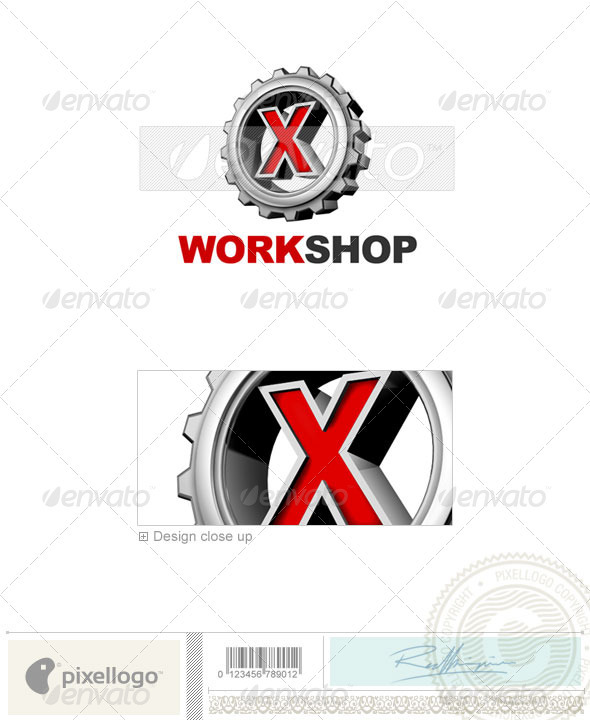 GraphicRiver X Logo 3D-292-X 496961 GraphicRiver X Logo 3D-292-X 496961