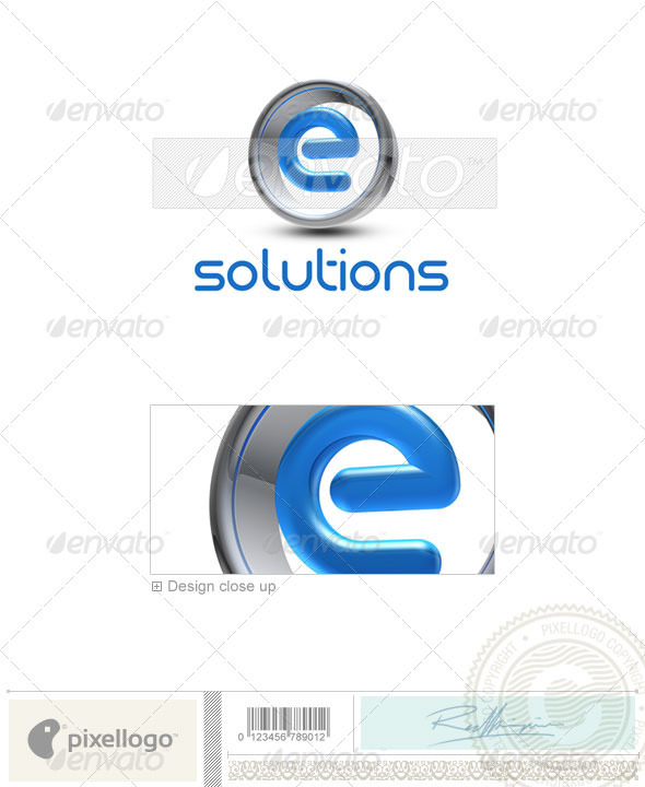 GraphicRiver E Logo 3D-288-E 497076 GraphicRiver E Logo 3D-288-E 497076