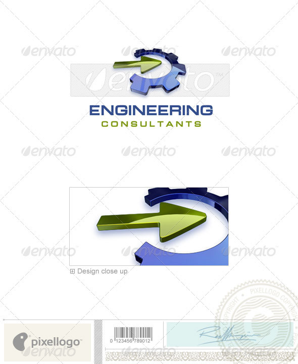 GraphicRiver Industry & Science Logo 3D-325 497113 GraphicRiver Industry & Science Logo 3D-325 497113