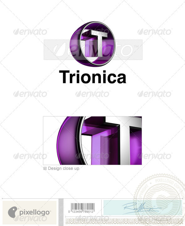 GraphicRiver T Logo 3D-438-T 497380 GraphicRiver T Logo 3D-438-T 497380