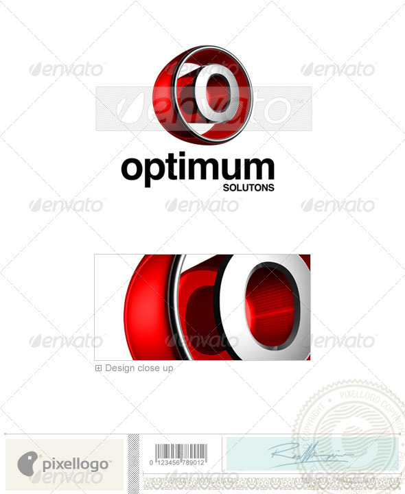 GraphicRiver O Logo 3D-438-O 497402 GraphicRiver O Logo 3D-438-O 497402