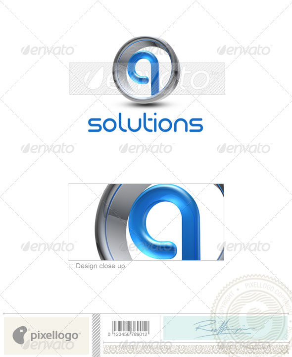 GraphicRiver Q Logo 3D-288-Q 497418 GraphicRiver Q Logo 3D-288-Q 497418