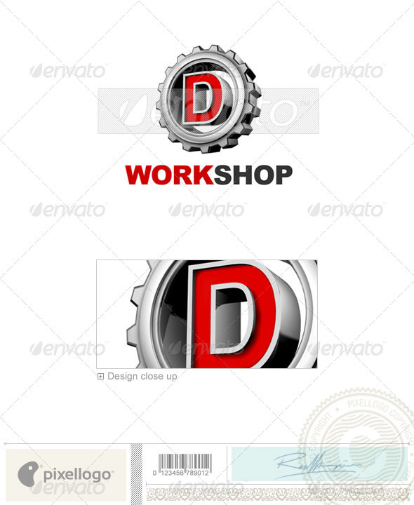 GraphicRiver D Logo 3D-292-D 497501 GraphicRiver D Logo 3D-292-D 497501