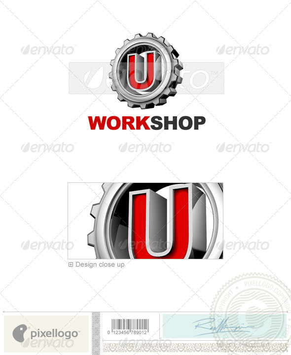 GraphicRiver U Logo 3D-292-U 497573 GraphicRiver U Logo 3D-292-U 497573