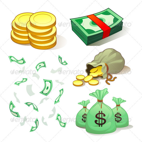 GraphicRiver Money And Coins 499196 GraphicRiver Money And Coins 499196