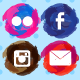 Paint Strokes Social Media Icons Paint Strokes Social Media Icons - GraphicRiver Item for Sale