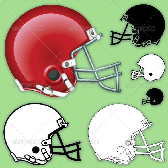 GraphicRiver American Football Helmet Side 507346 GraphicRiver American Football Helmet Side 507346