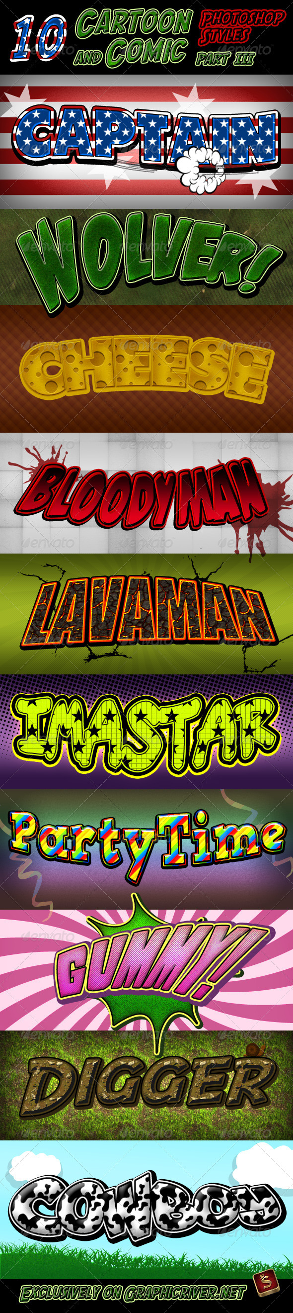 GraphicRiver Cartoon and Comic Book Styles Part 3 515257 GraphicRiver Cartoon and Comic Book Styles Part 3 515257