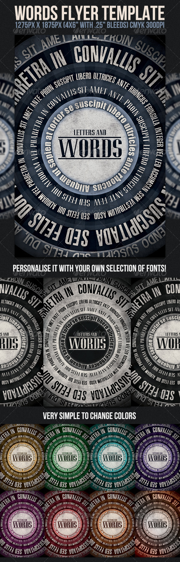 GraphicRiver Words Flyer Template 515274 GraphicRiver Words Flyer Template 515274