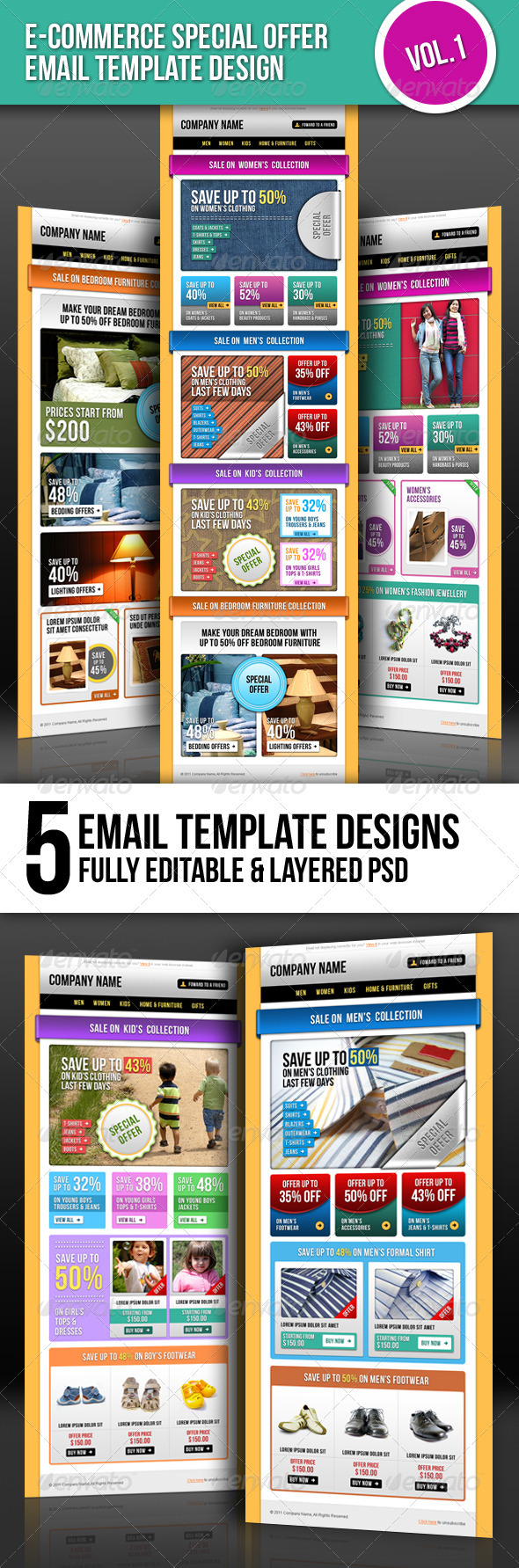 GraphicRiver E-commerce Special Offer Email Template Vol.1 516901 GraphicRiver E-commerce Special Offer Email Template Vol.1 516901
