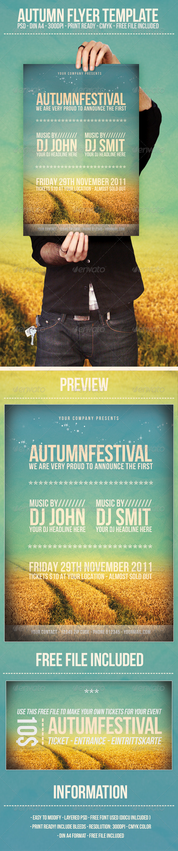 GraphicRiver Autumn Flyer Template 516915 GraphicRiver Autumn Flyer Template 516915