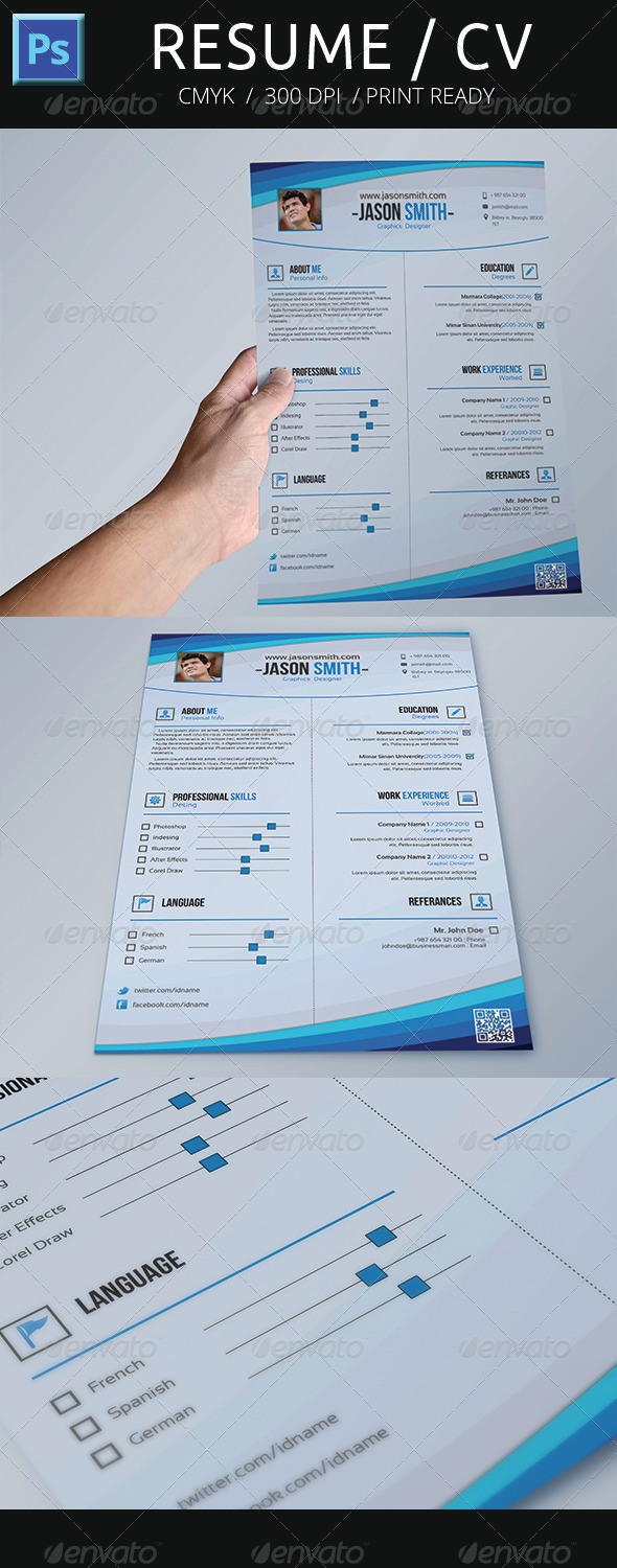 Cv template image