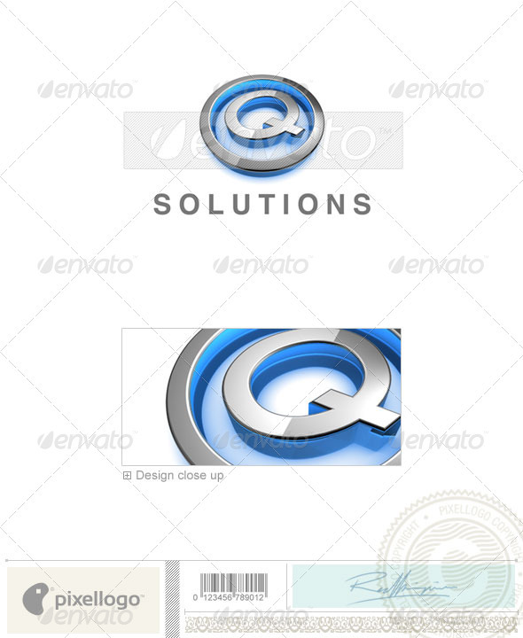 GraphicRiver Q Logo 3D-683-Q 524515 GraphicRiver Q Logo 3D-683-Q 524515
