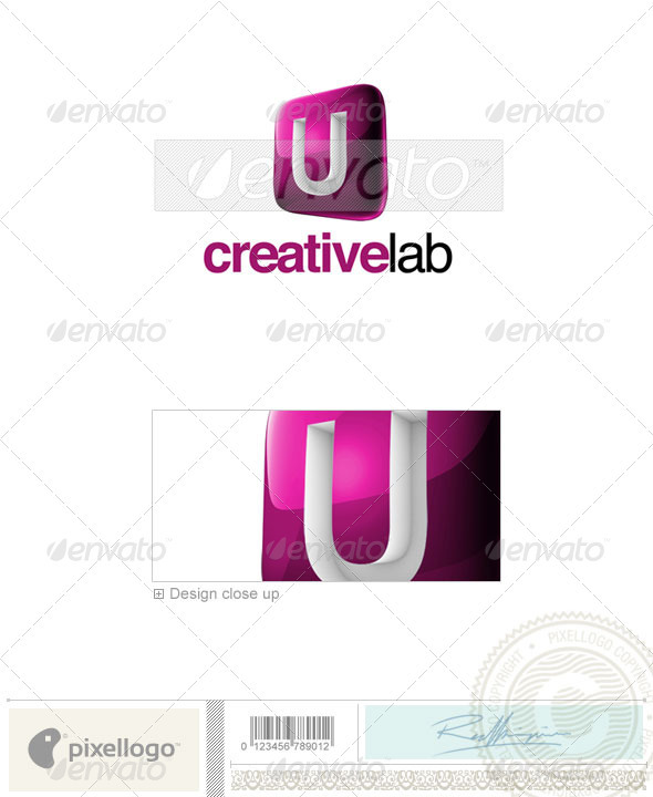 GraphicRiver U Logo 3D-687-U 524531 GraphicRiver U Logo 3D-687-U 524531