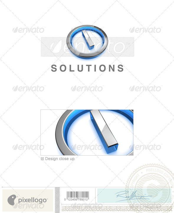 GraphicRiver I Logo 3D-683-I 524611 GraphicRiver I Logo 3D-683-I 524611