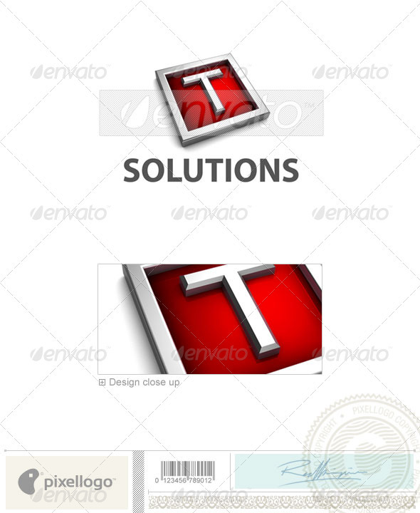 GraphicRiver T Logo 3D-549-T 524633 GraphicRiver T Logo 3D-549-T 524633