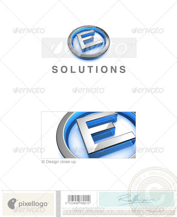 GraphicRiver E Logo 3D-683-E 524684 GraphicRiver E Logo 3D-683-E 524684