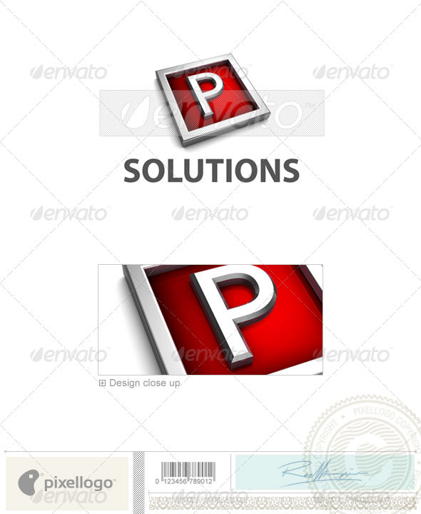 GraphicRiver P Logo 3D-549-P 526514 GraphicRiver P Logo 3D-549-P 526514