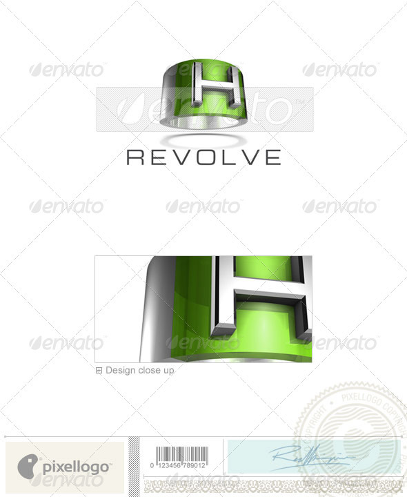 GraphicRiver H Logo 3D-547-H 526525 GraphicRiver H Logo 3D-547-H 526525