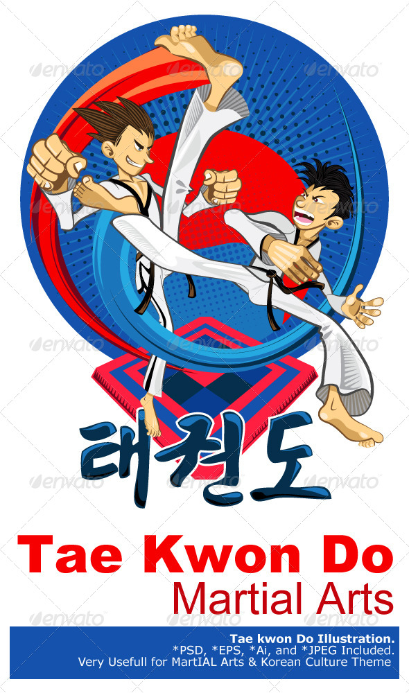  Gambar  Kartun  Taekwondo Tinkytyler org Stock Photos 