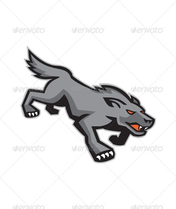 GraphicRiver Wild Dog Wolf Stalking Retro 5178216 GraphicRiver Wild Dog Wolf Stalking Retro 5178216
