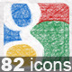 80+ Hand Drawn Social Icons 80+ Hand Drawn Social Icons - GraphicRiver Item for Sale