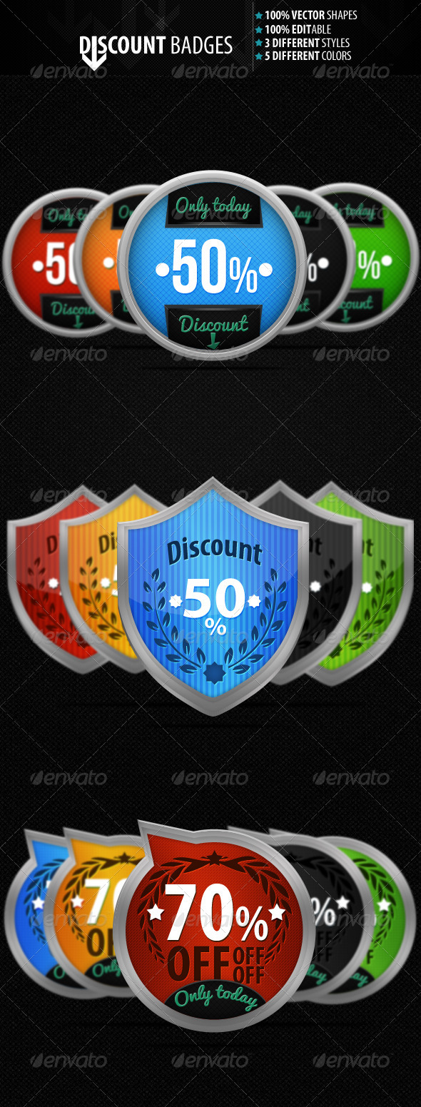 GraphicRiver Discount Badges 533932 GraphicRiver Discount Badges 533932