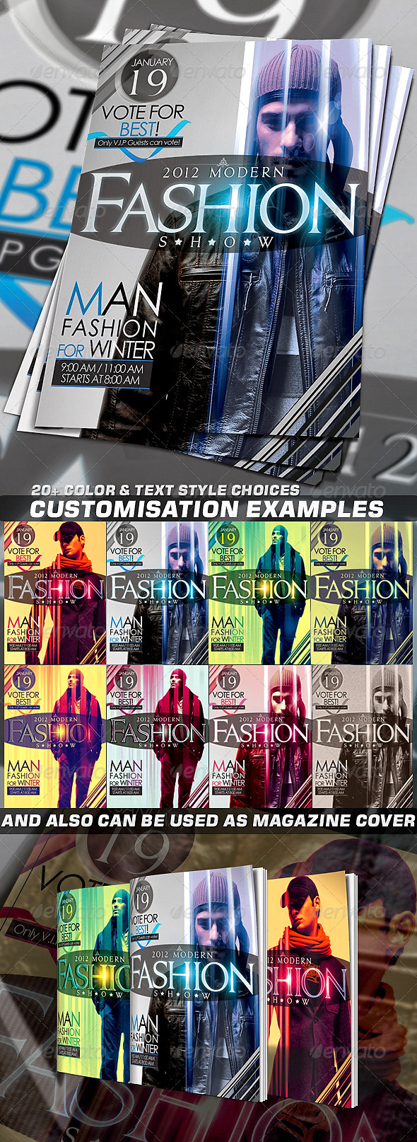 GraphicRiver Fashion Flyer or Magazine Cover Template 543255 GraphicRiver Fashion Flyer or Magazine Cover Template 543255