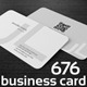 Initials Clean Simple Business Cards with QR-Code Initials Clean Simple Business Cards with QR-Code - GraphicRiver Item for Sale
