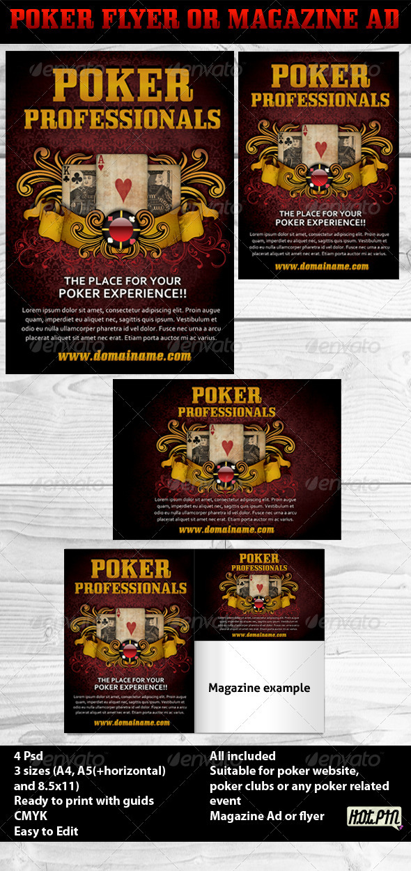 GraphicRiver Poker Magazine Ads or flyers 3 547600 GraphicRiver Poker Magazine Ads or flyers 3 547600