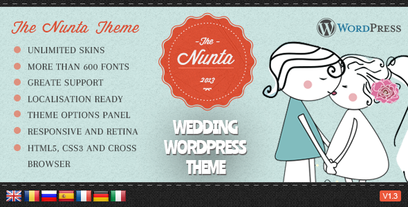 Nunta Wedding Responsive WordPress Theme