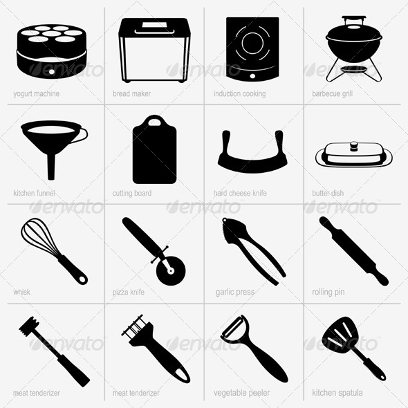 GraphicRiver Kitchenware Icons 5381743 GraphicRiver Kitchenware Icons 5381743