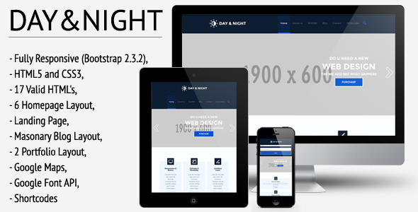 Blog Marketing Themes Day Night Responsive Html5 Css3 Template Day Night Responsive Html5 Css3 Template Creative