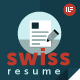 3-Piece Swiss Style Resume set 3-Piece Swiss Style Resume set - GraphicRiver Item for Sale