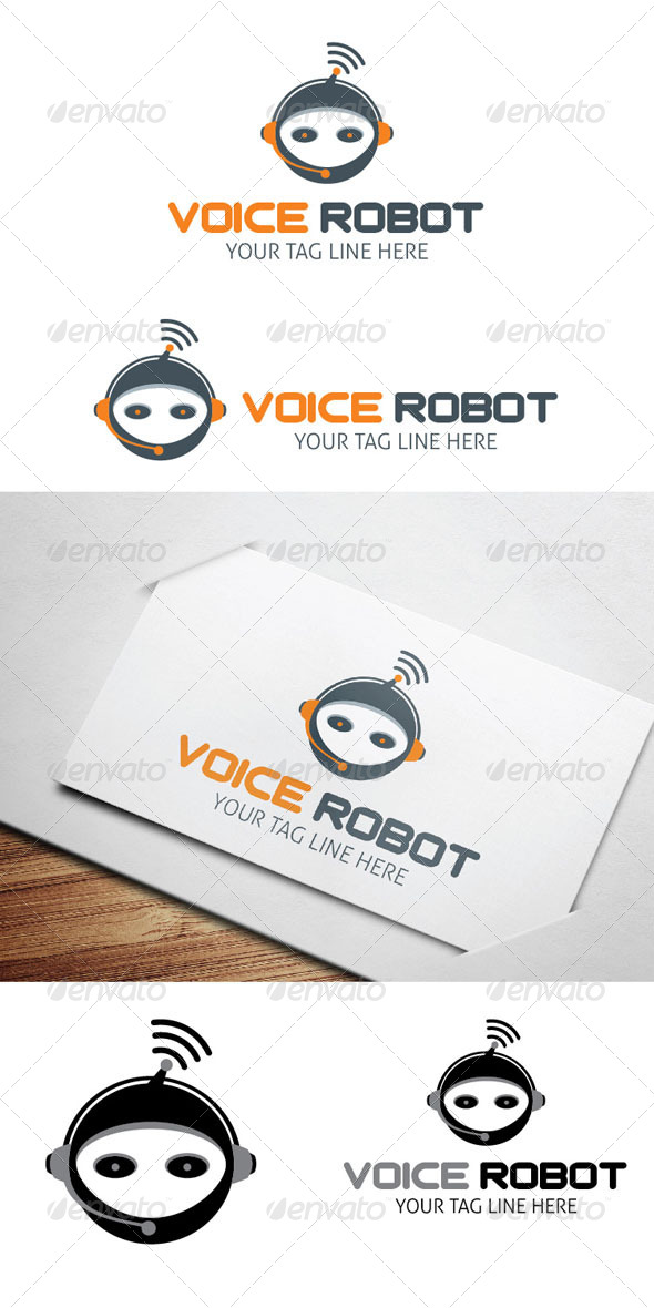 GraphicRiver Voice Robot Logo 5412351