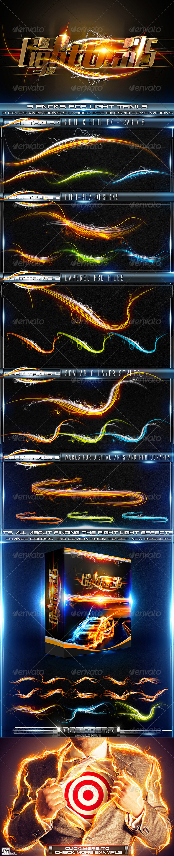 GraphicRiver Electro Light Trails 556661 GraphicRiver Electro Light Trails 556661
