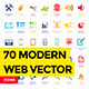 70 Modern Web Vector Elements 70 Modern Web Vector Elements - GraphicRiver Item for Sale