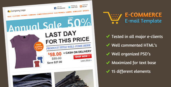 Themeforest - E-commerce E-mail Template - RIP Themeforest - E-commerce E-mail Template - RIP