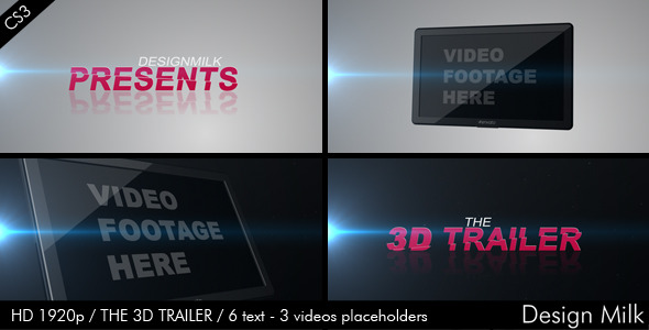 After Effects Project - VideoHive The 3D Trailer 574033 After Effects Project - VideoHive The 3D Trailer 574033