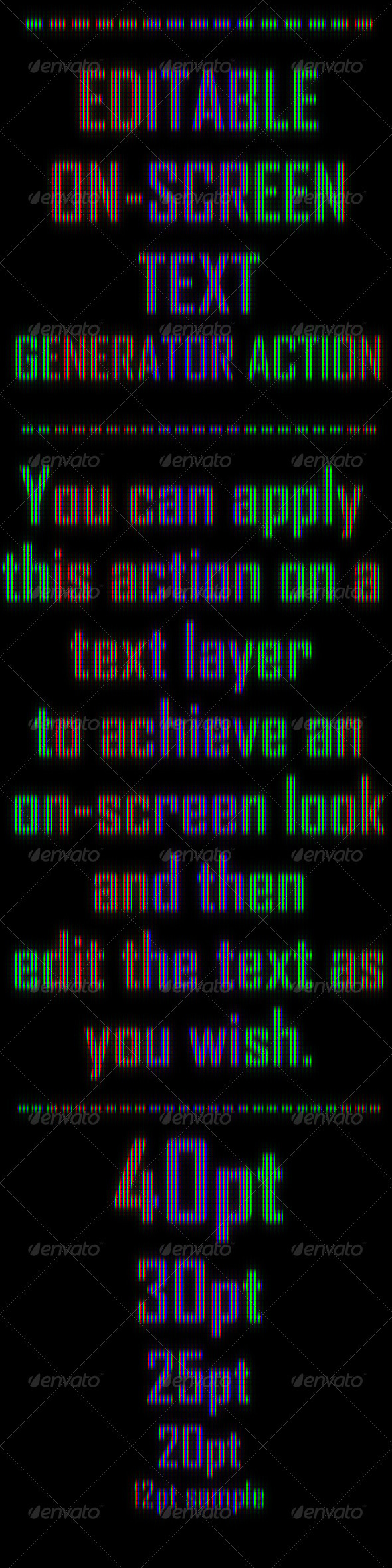 GraphicRiver Editable On-Screen Text Effect Generator Action 570801 GraphicRiver Editable On-Screen Text Effect Generator Action 570801