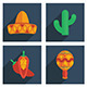 Mexican Icon Set Mexican Icon Set - GraphicRiver Item for Sale