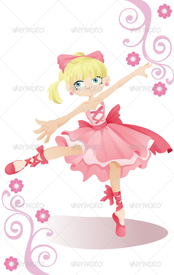 Ballerina Cartoon Pink » Dondrup.com