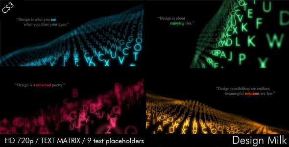 After Effects Project - VideoHive Text Matrix 556688 After Effects Project - VideoHive Text Matrix 556688