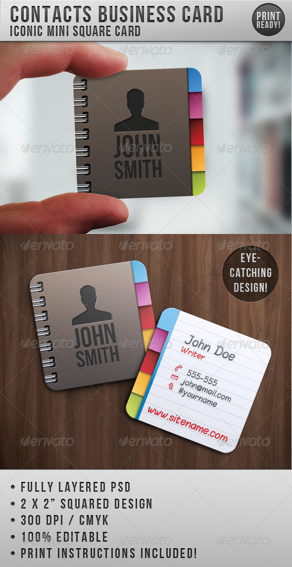 GraphicRiver Contacts Business Card 505353 GraphicRiver Contacts Business Card 505353