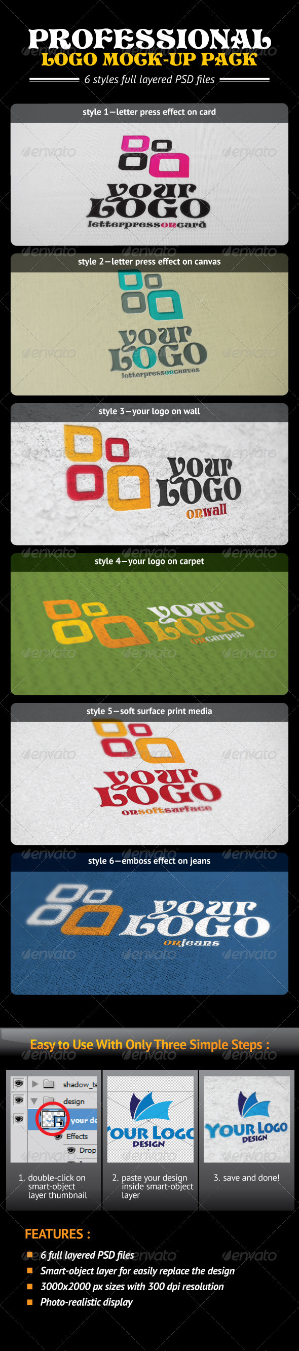 GraphicRiver Professional Logo Mock-Up Pack 610070 GraphicRiver Professional Logo Mock-Up Pack 610070
