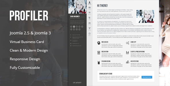 Profiler - vCard Resume WordPress Theme - 9