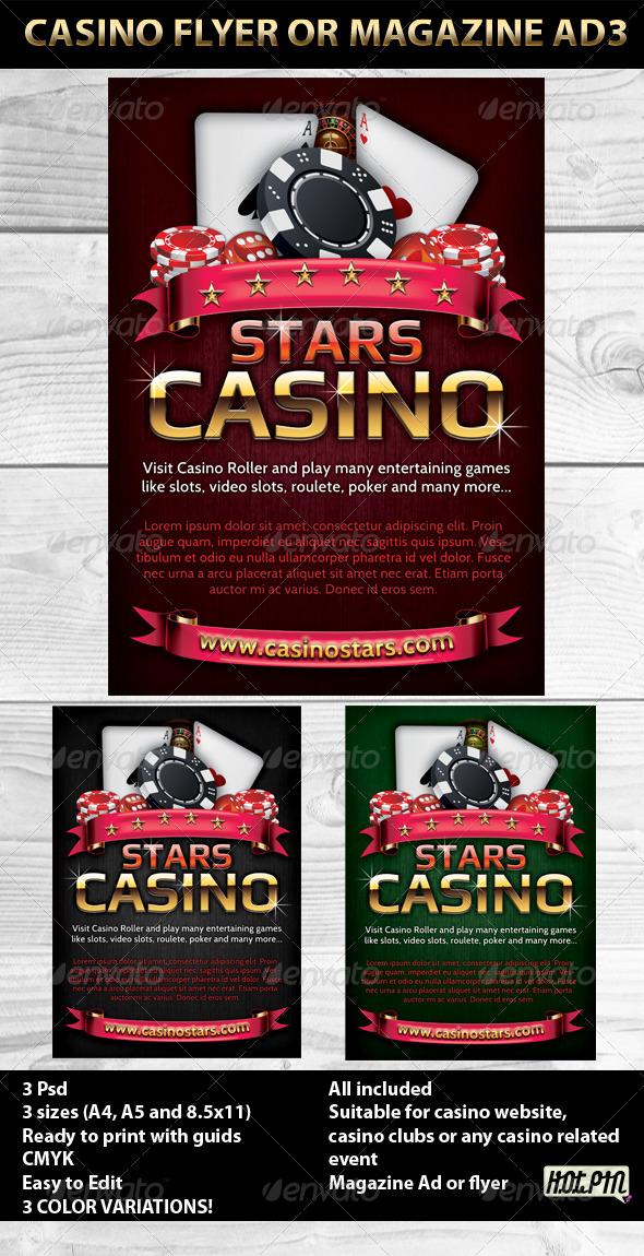 GraphicRiver Casino Magazine Ads or flyers Templates 3 615670 GraphicRiver Casino Magazine Ads or flyers Templates 3 615670